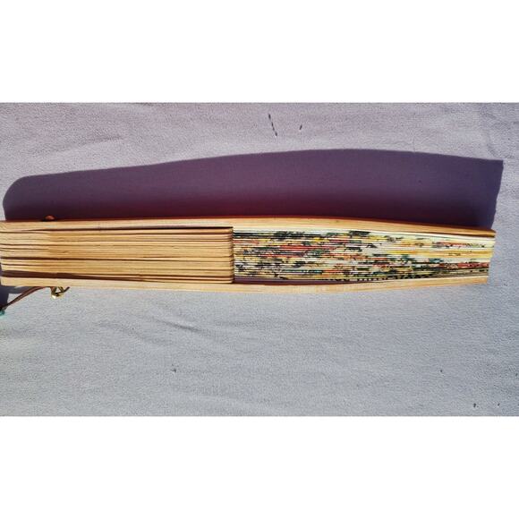 Korean Mulberry Paper Bamboo Hanji Hand Fan Congress Of Entomology GANGGANGSULAE - Picture 10 of 12